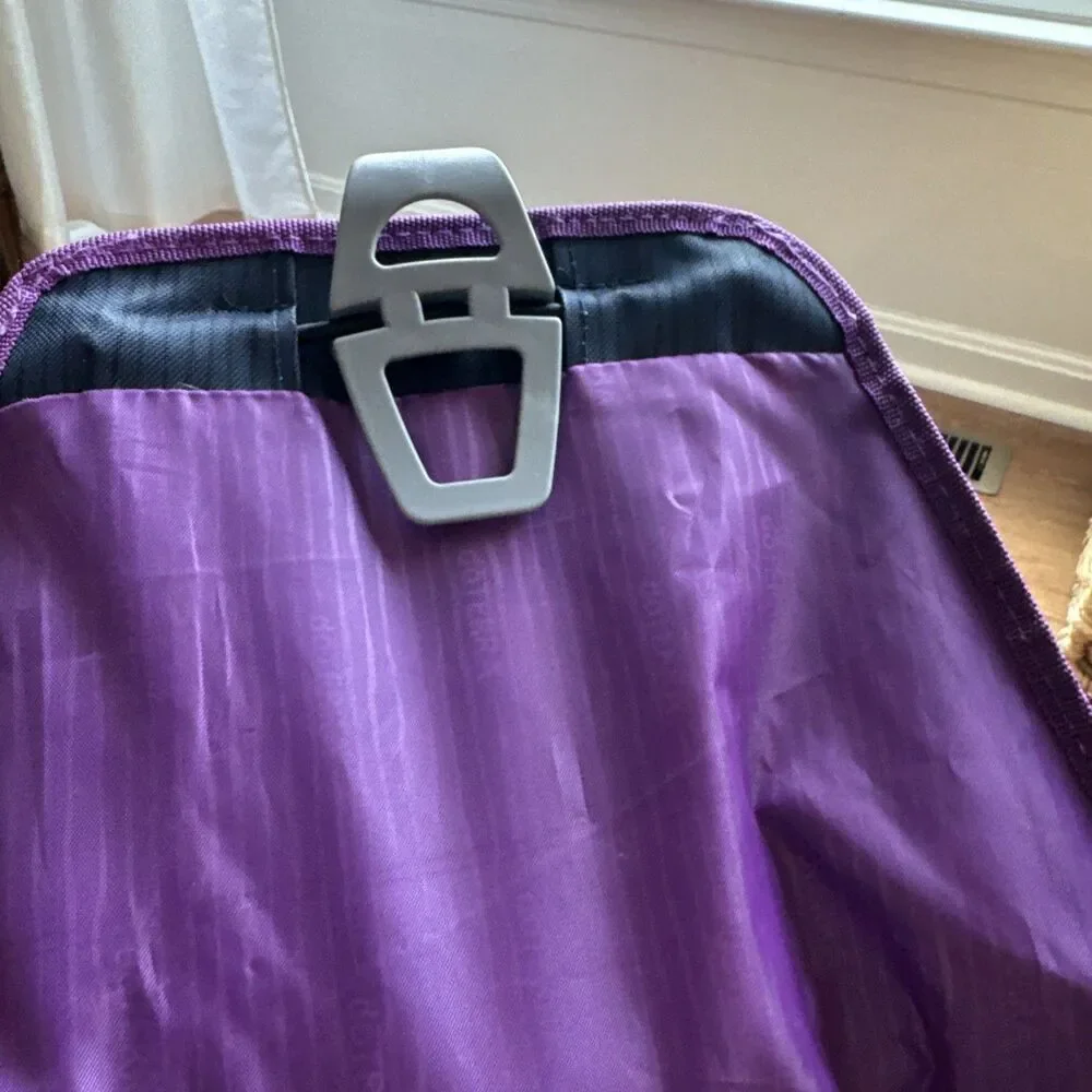 Doterra Backpack Gray Purple White Adjustable Straps Zippered Pockets Rare Large